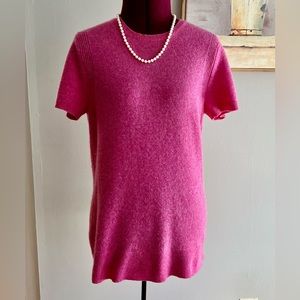 Saks Fifth Avenue English rose cashmere sweater